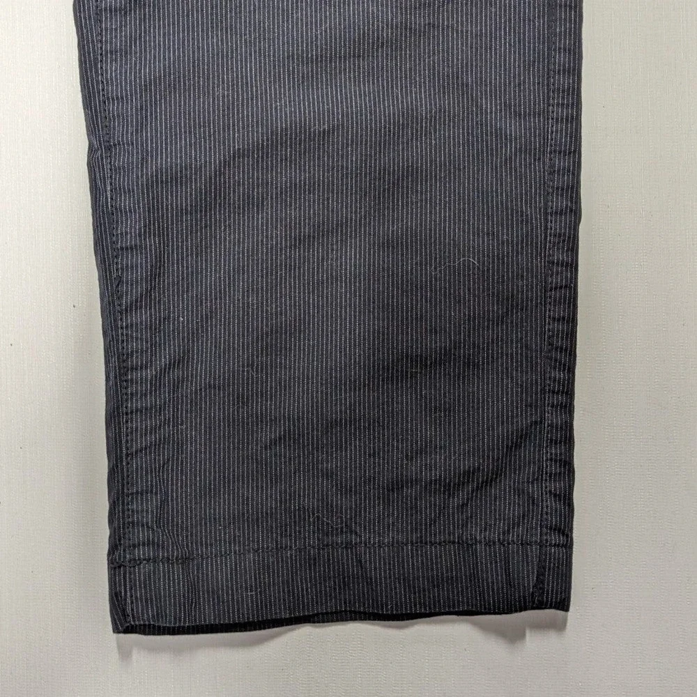 Old Money Nautical preppy Banana Republic Aiden Fit Blue Pinstripe Pants 34 x 30